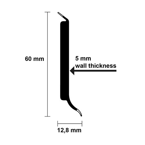 Hard-foam Vinyl Skirtings
