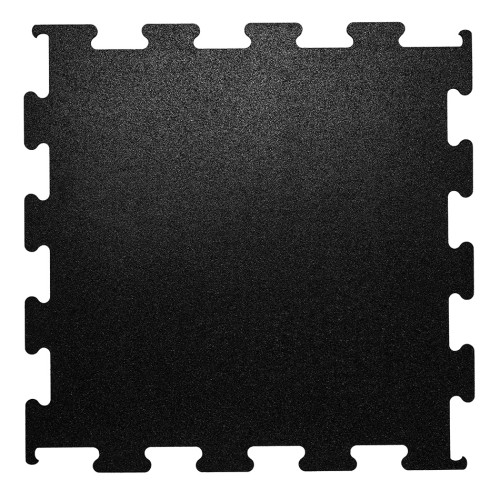 Flexiplus Fitness Tiles 15mm Interlock Black 106x106cm (top)