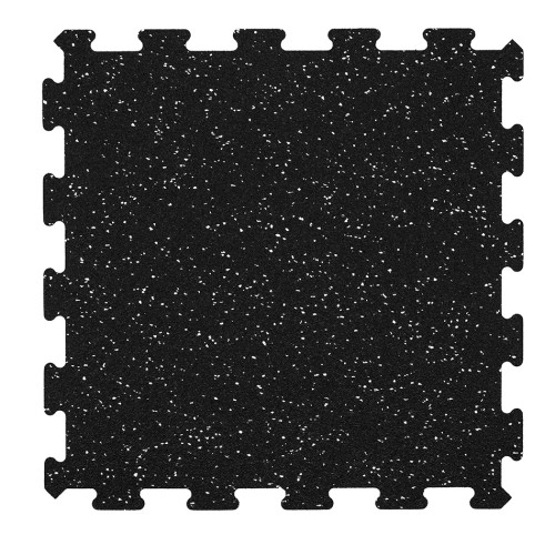 Flexiplus Fitness Tiles 5mm Interlock White Dot 50x50cm (bottom)
