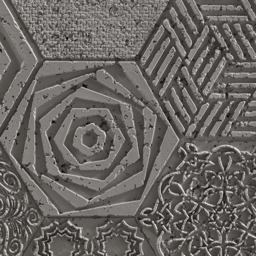 Hexagonal Concrete 960 (Grey)